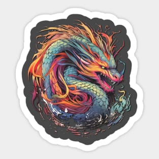 Beautiful Japanese dragon Sticker